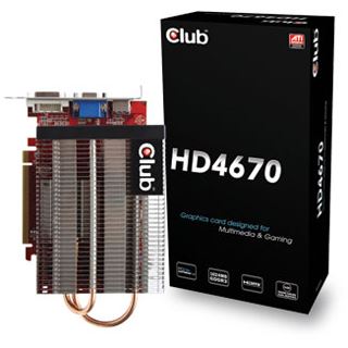 1024MB Club 3D Radeon HD 4670 passiv GDDR3 PCIe
