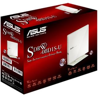 Asus DVD-Brenner SDRW-08D1S-U USB Weiß Extern Retail