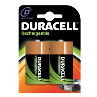 Duracell Ultra HR20 Nickel-Metall-Hydrid D Mono Akku 3000 mAh 2er Pack