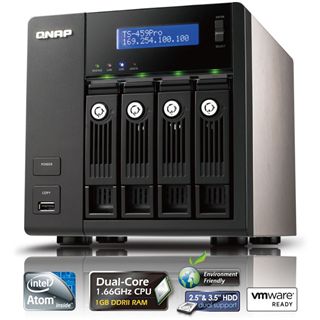 QNAP Turbostation TS-459 Pro NAS System f&uuml;r 4x2,5" oder