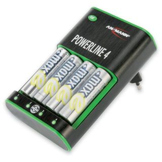 Ansmann Powerline 4 Zerowatt inkl. 4x Mignon AA NiMH Akkus 2500mAh