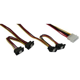 (€15,80*/1m) 0.50m InLine SATA Adapterkabel Molex-Stecker auf