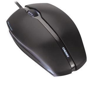 CHERRY GENTIX Corded Optical Illuminated Mouse USB schwarz