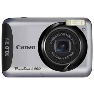 Canon Powershot A490 Digitalkamera Silber