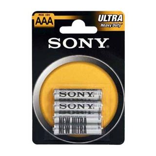 Sony Ultra Heavy Duty R03 Zink-Kohle AAA Micro Batterie 1.5 V 4er Pack
