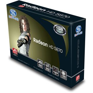 1GB Sapphire Radeon HD 5870 GDDR5 Aktiv PCIe 2.1 x16 (Bulk)