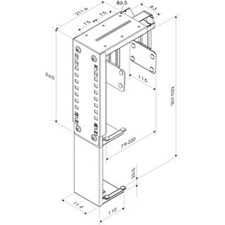 Neomounts by Newstar Geh&auml;usehalterung CPU-D100BLACK