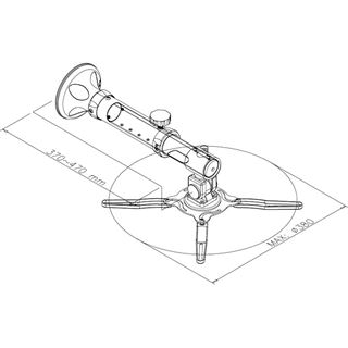 Neomounts by Newstar Projektor Wandhalter BEAMER-W050SILVER