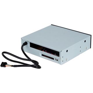 Silverstone Treasure Multifunktion USB 2.0 silber Front Panel und