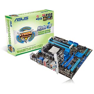 Asus M4A88TD-M EVO/USB3 AMD 880G So.AM3 Dual Channel DDR3 mATX Retail