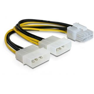 (€32,67*/1m) 0.15m Delock PCI Express Stromadapterkabel 2x Molex