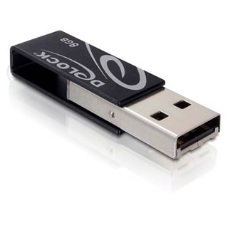 8 GB Delock Mini schwarz USB 2.0