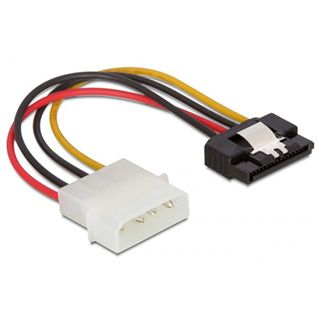 (€46,00*/1m) 0.15m Delock SATA Adapterkabel Molex-Stecker auf