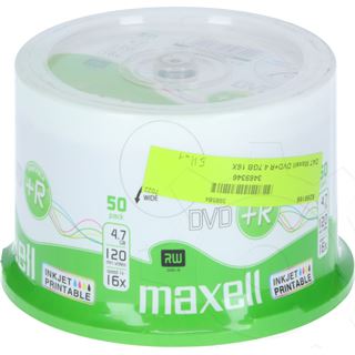 Maxell DVD+R 4.7GB 16X 50ER SPINDEL