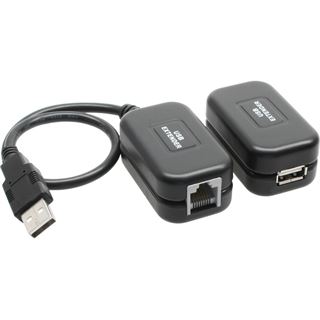 InLine USB Verlängerung, , bis 60m über Netzwerkkabel RJ45