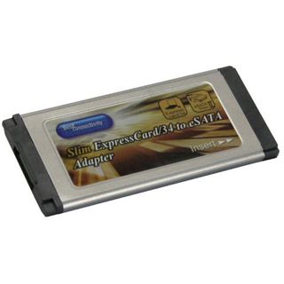 InLine PCMCIA Slim Express Card, , 1-Kanal eSATA Controller Karte