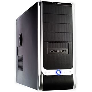 Cooler Master Elite 330 Midi Tower ohne Netzteil schwarz/silber