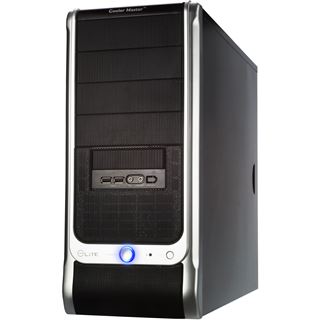 Cooler Master Elite 330 Midi Tower ohne Netzteil schwarz/silber