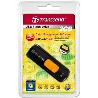 2 GB Transcend JetFlash 500 schwarz USB 2.0