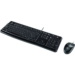 Logitech Desktop MK120 Deutsch USB schwarz