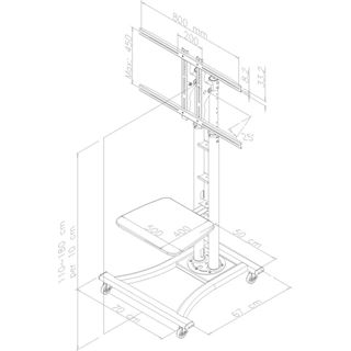 Neomounts by Newstar M Zub LCD-Wagen PLASMA-M1800E / 27-60 / N