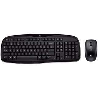 Logitech Cordless Desktop MK250 Tastatur+Maus Schwarz Deutsch USB OEM