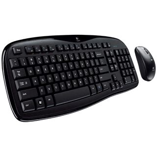 Logitech Cordless Desktop MK250 Tastatur+Maus Schwarz Deutsch USB OEM