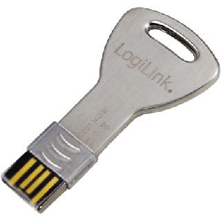 8 GB LogiLink USB Flash Key silber USB 2.0