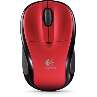 Logitech Wireless M305 Faro Nano Optische Maus Schwarz/Rot USB