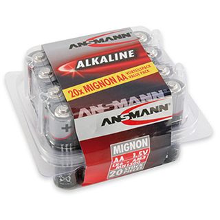 ANSMANN LR6 Alkaline AA Mignon Batterie 1.5 V 20er Pack