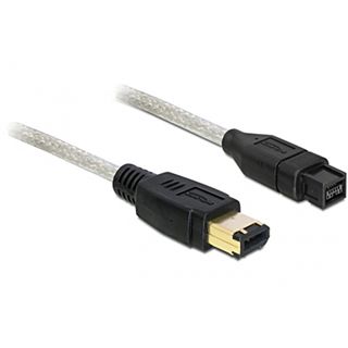 (€9,90*/1m) 1.00m Delock FireWire800 Anschlusskabel 9pol Stecker