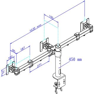 Neomounts by Newstar FPMA-D960D3 Tischhalterung schwarz