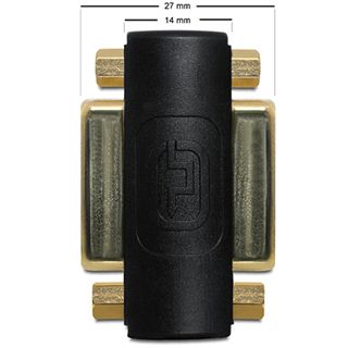 Delock DVI-I Adapter DVI 24+5 Buchse auf DVI 24+5 Buchse Schwarz