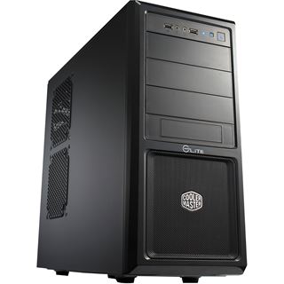 Cooler Master Elite 370 Midi Tower ohne Netzteil schwarz