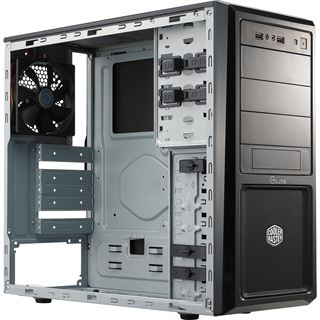 Cooler Master Elite 370 Midi Tower ohne Netzteil schwarz