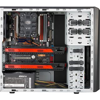 Cooler Master Elite 370 Midi Tower ohne Netzteil schwarz