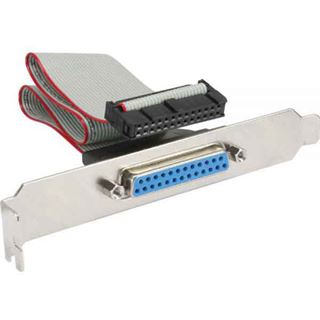 InLine Slotblech Parallel mit 25pol Sub D Buchse an 26-pin
