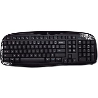 Logitech K250 Keyboard Dark Fleur, DE, USB