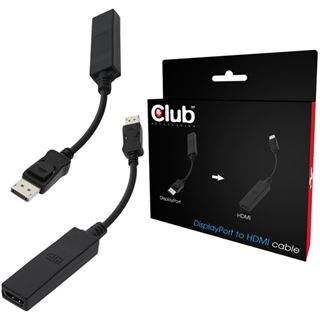 Club 3D CAC-1001 Adapter für Displayport zu HDMI (CAC-1001)