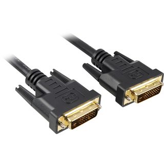 (&euro;3,95*/1m) 2.00m Sharkoon DVI-D Anschlusskabel DVI 24+1 Stecker