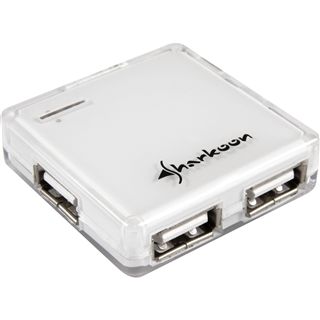 Sharkoon Square 4-port USB 2.0 extern ohne Netzteil weiss