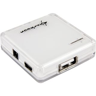 Sharkoon Square 4-port USB 2.0 extern ohne Netzteil weiss