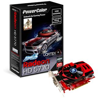 1GB PowerColor Radeon HD 5770 PCS+ Vortex Edition Aktiv PCIe 2.1 x16