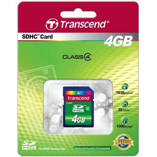 4 GB Transcend Standard SDHC Class 4 Bulk