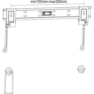Neomounts by Newstar Wandhalterung Plasma 22-40 Black fixed