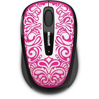 Microsoft Mouse 3500 USB wei&szlig;/pink (kabellos)