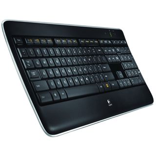 Logitech K800 USB Deutsch schwarz (kabellos)