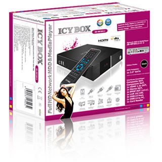 Icy Box Mediaplayer MP3011HW-B SATA Schwarz