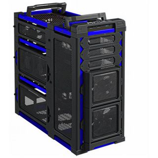 Antec LanBoy Air Blue Midi Tower ohne Netzteil schwarz/blau