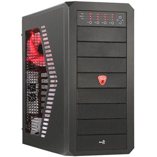 AeroCool Rs-9 Devil Midi Tower ohne Netzteil schwarz/rot